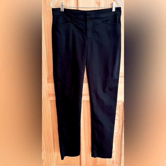 Chaps Classic Black Dress Pants Stretch Pockets Tailored Smart Professional Work - Picture 1 of 7